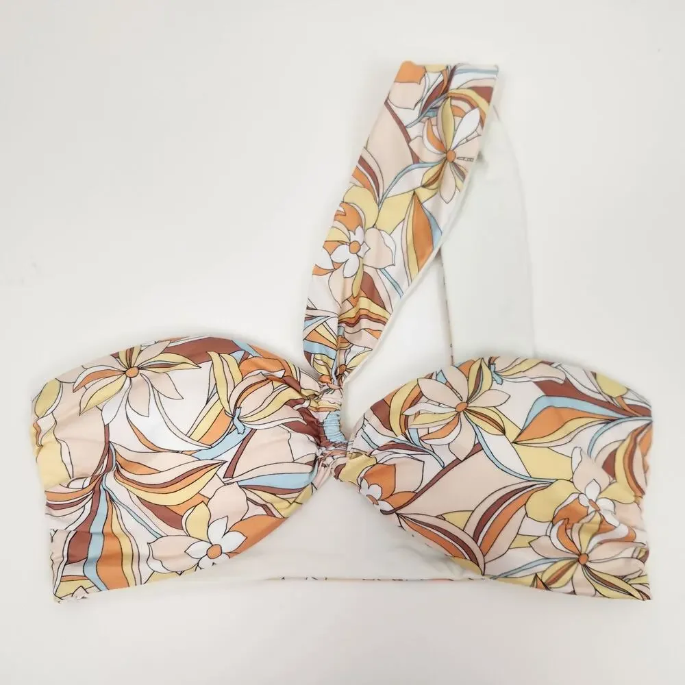 L*Space Mick Bikini Top in Soulshine Floral Size Small One Shoulder NWT